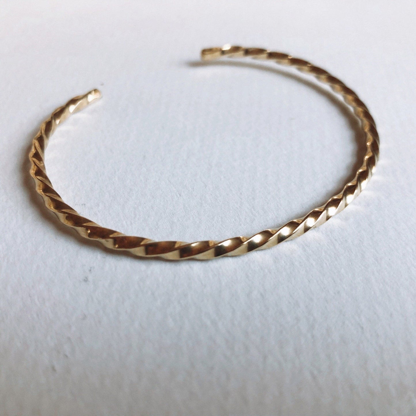 Twisted Rope Brass Cuff - Free Range & Feral