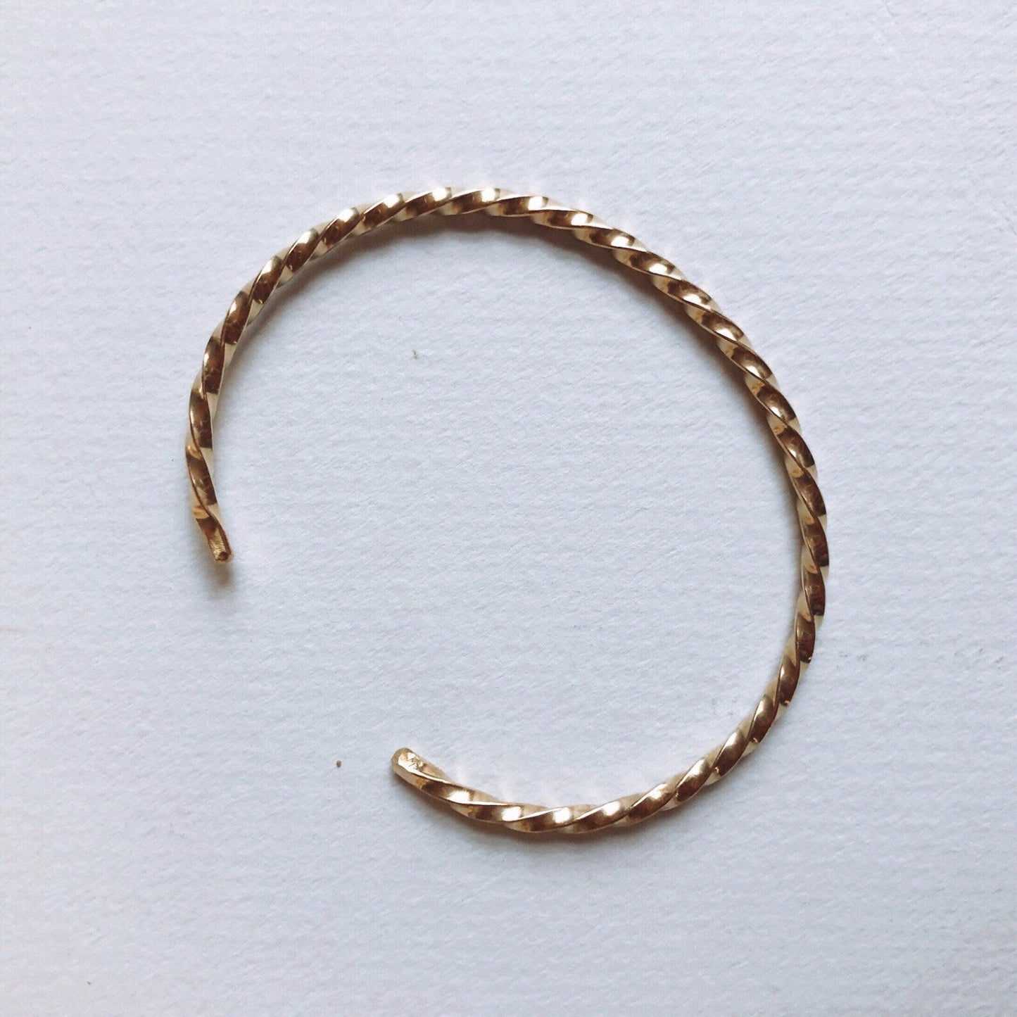 Twisted Rope Brass Cuff - Free Range & Feral
