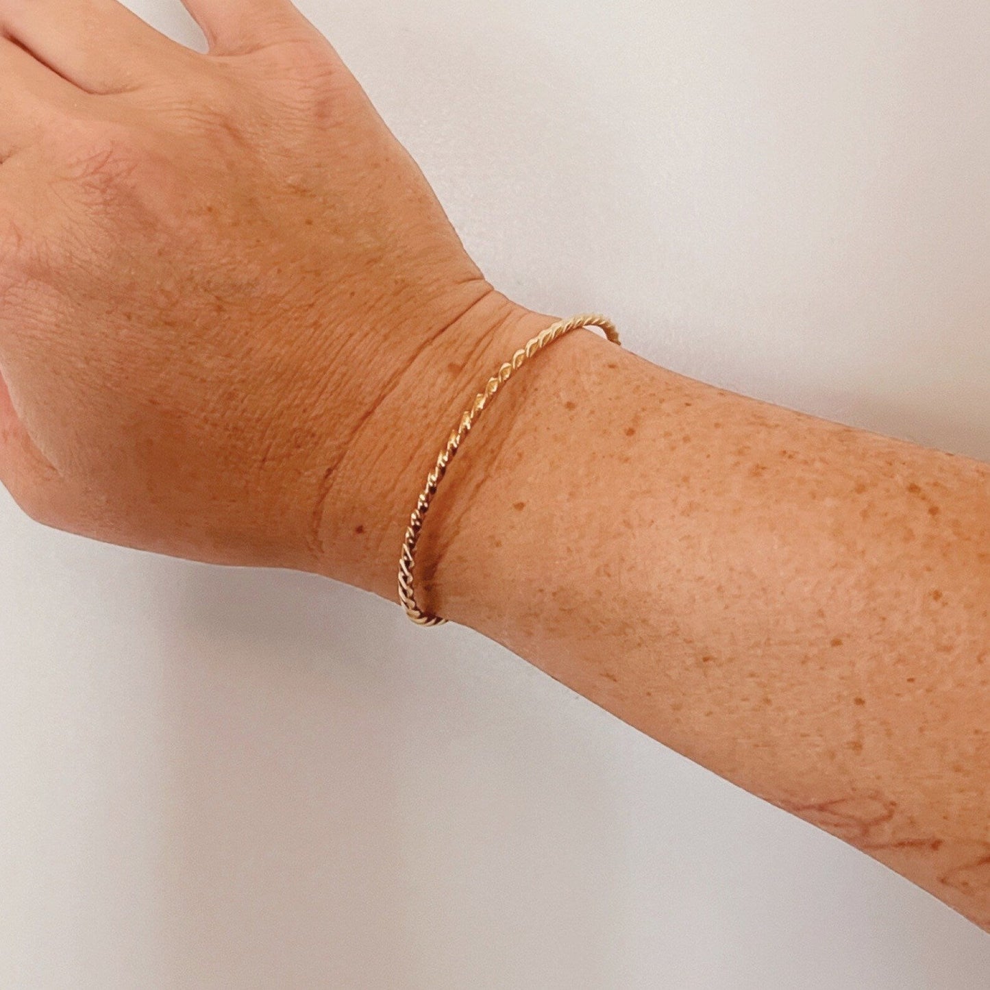 Twisted Rope Brass Cuff - Free Range & Feral