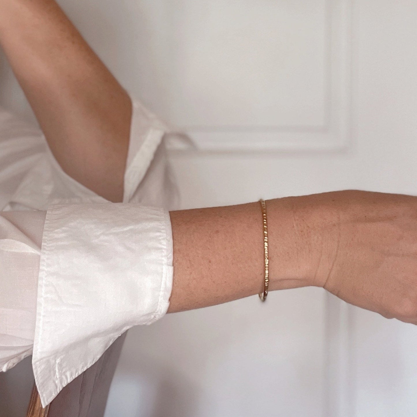 Textured Glimmer Brass Cuff - Free Range & Feral