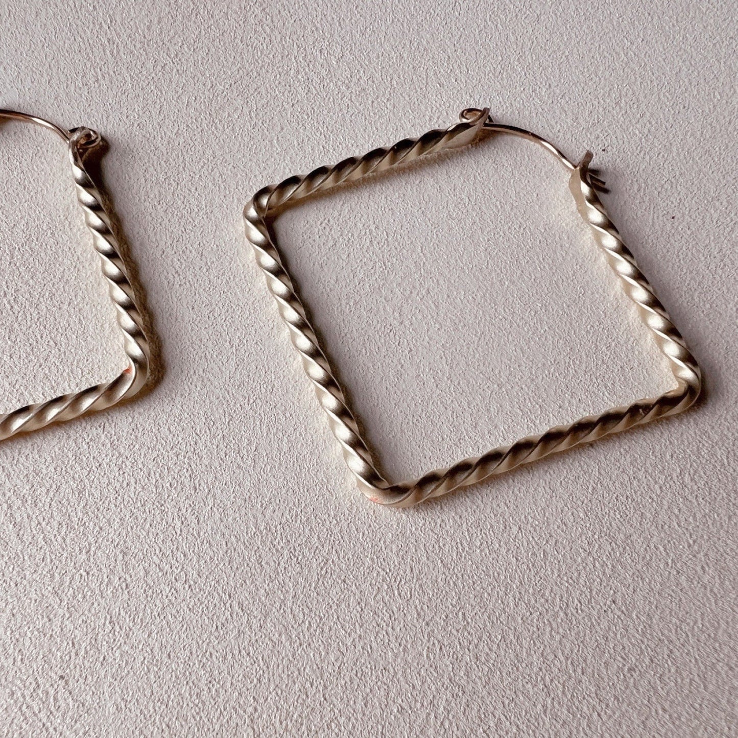 Twisted Square Hoop Earrings - Free Range & Feral