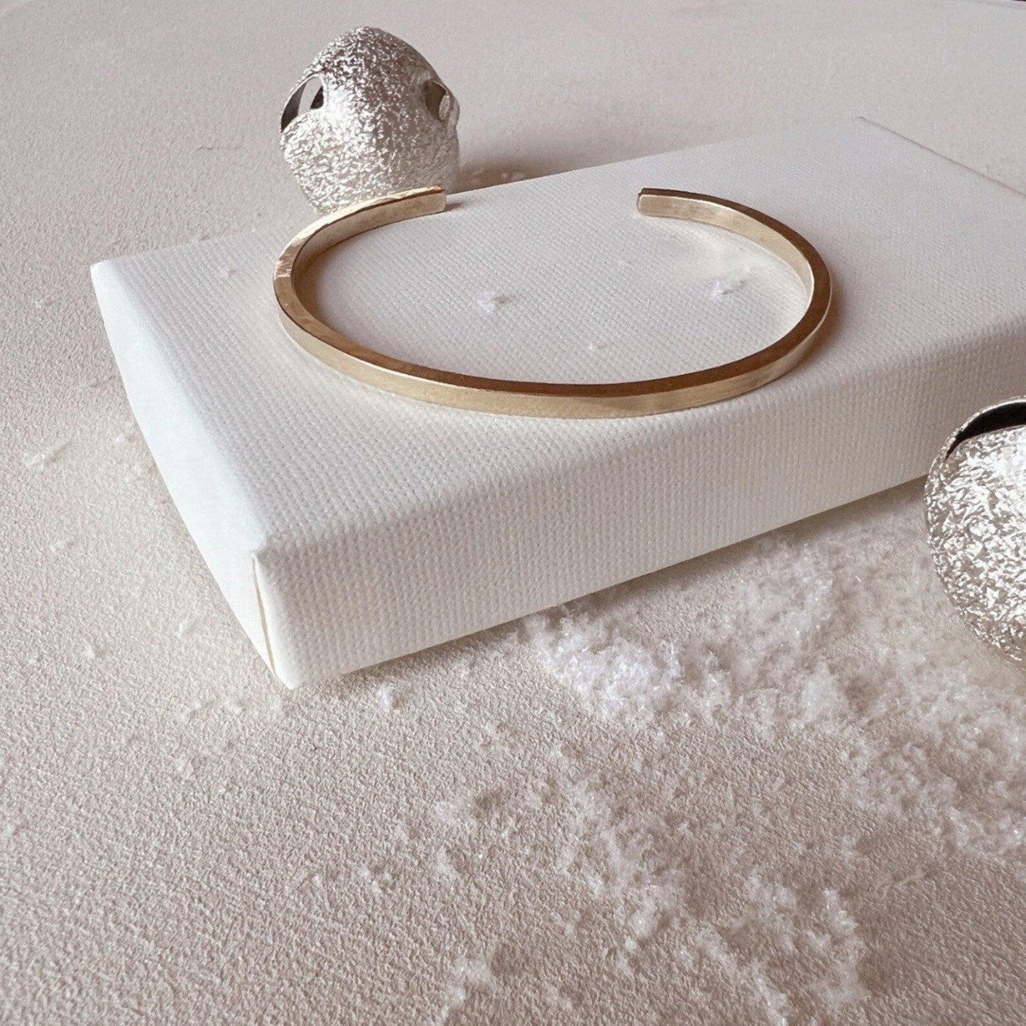Minimal Square Brass Cuff - Free Range & Feral