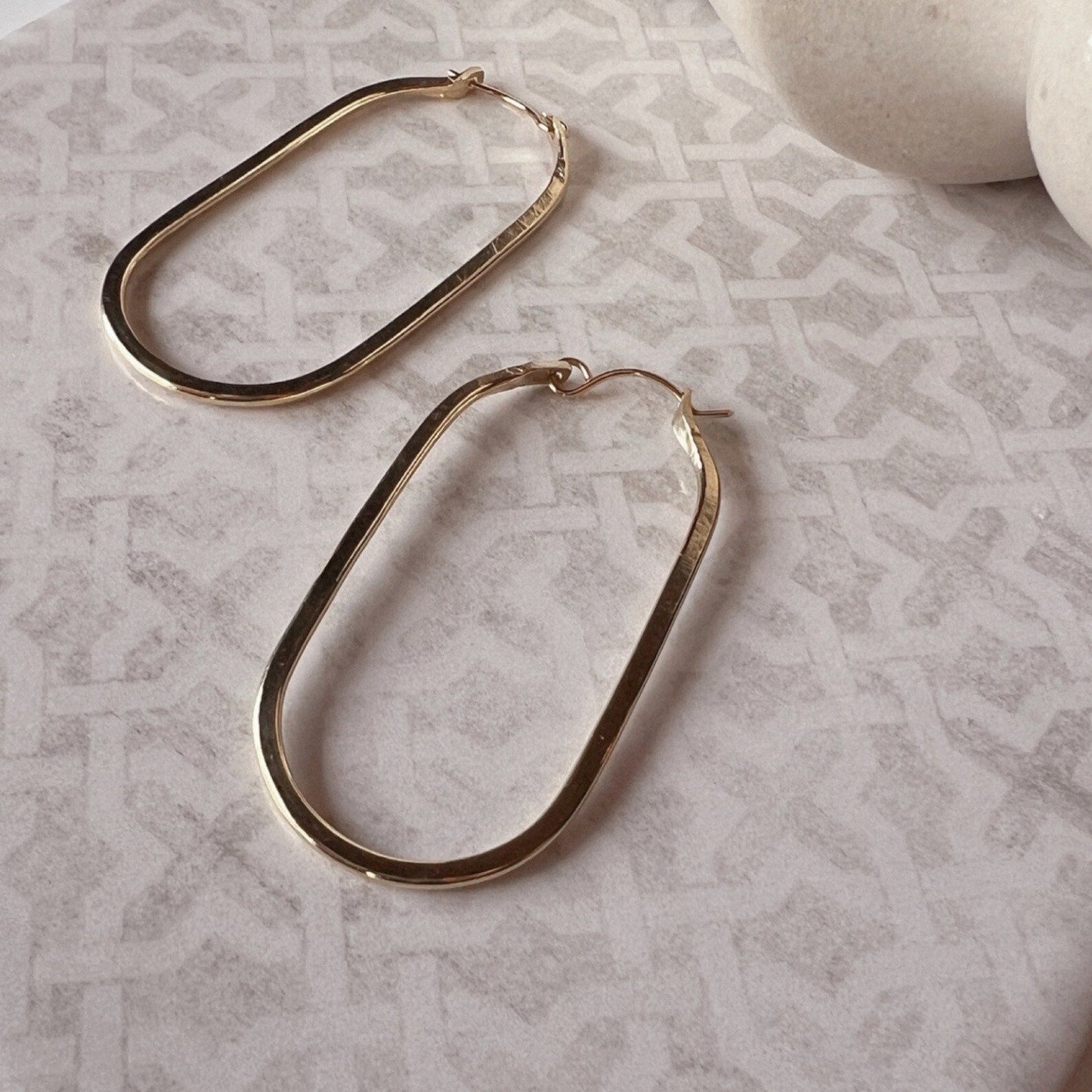 Oval Link Hoop Earrings - Free Range and Feral