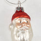 Throwback Glass Santa Ornament