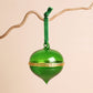 Hinged Green Glass Bauble Ornament