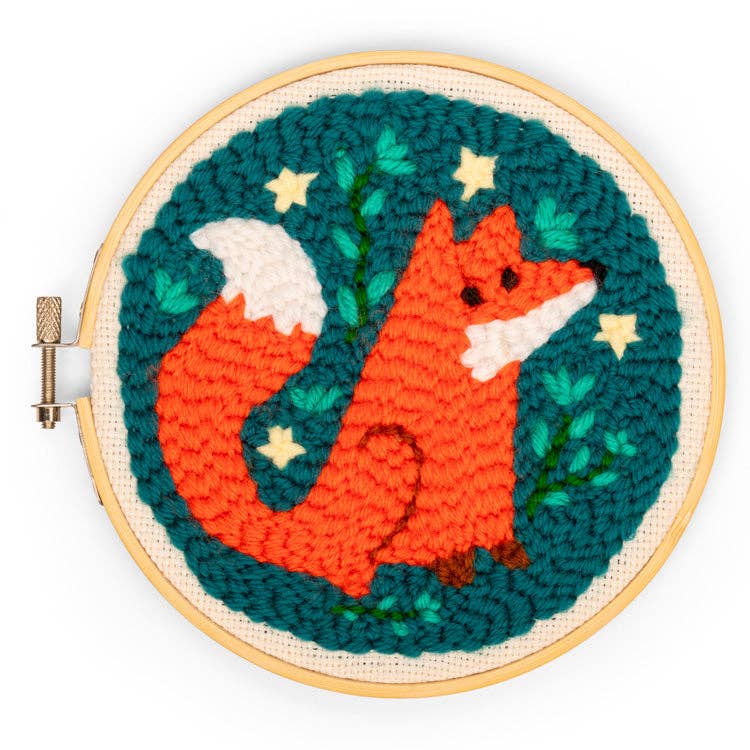 Fuzzy Fox Punch Needle Kit