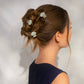 Metal Clam Shell Hair Clip 2pc Set