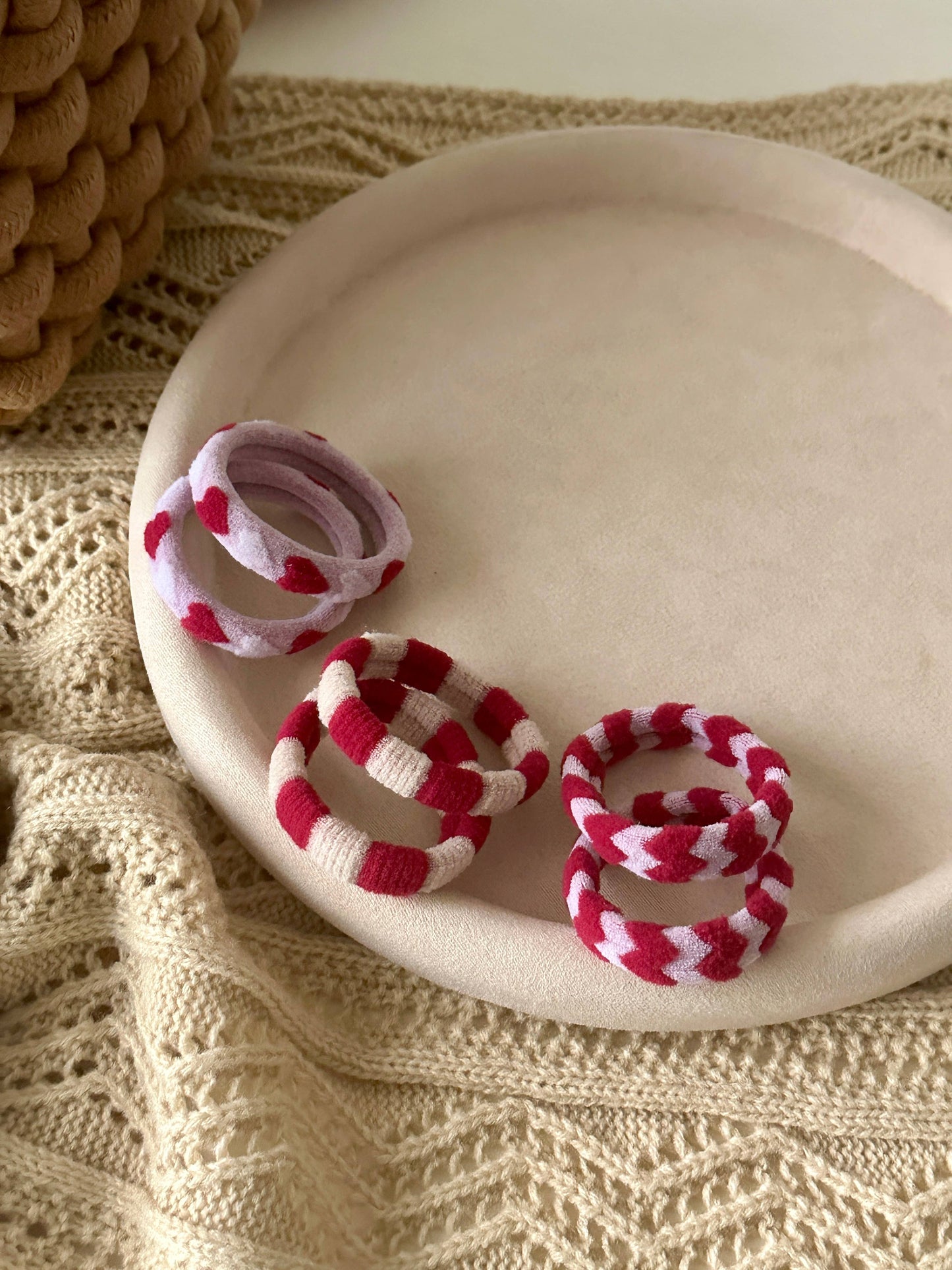 Love Letters Seamless Hair Ties (Set of 6)
