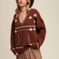 Coastal Cowboy Embroidered Knit Sweater