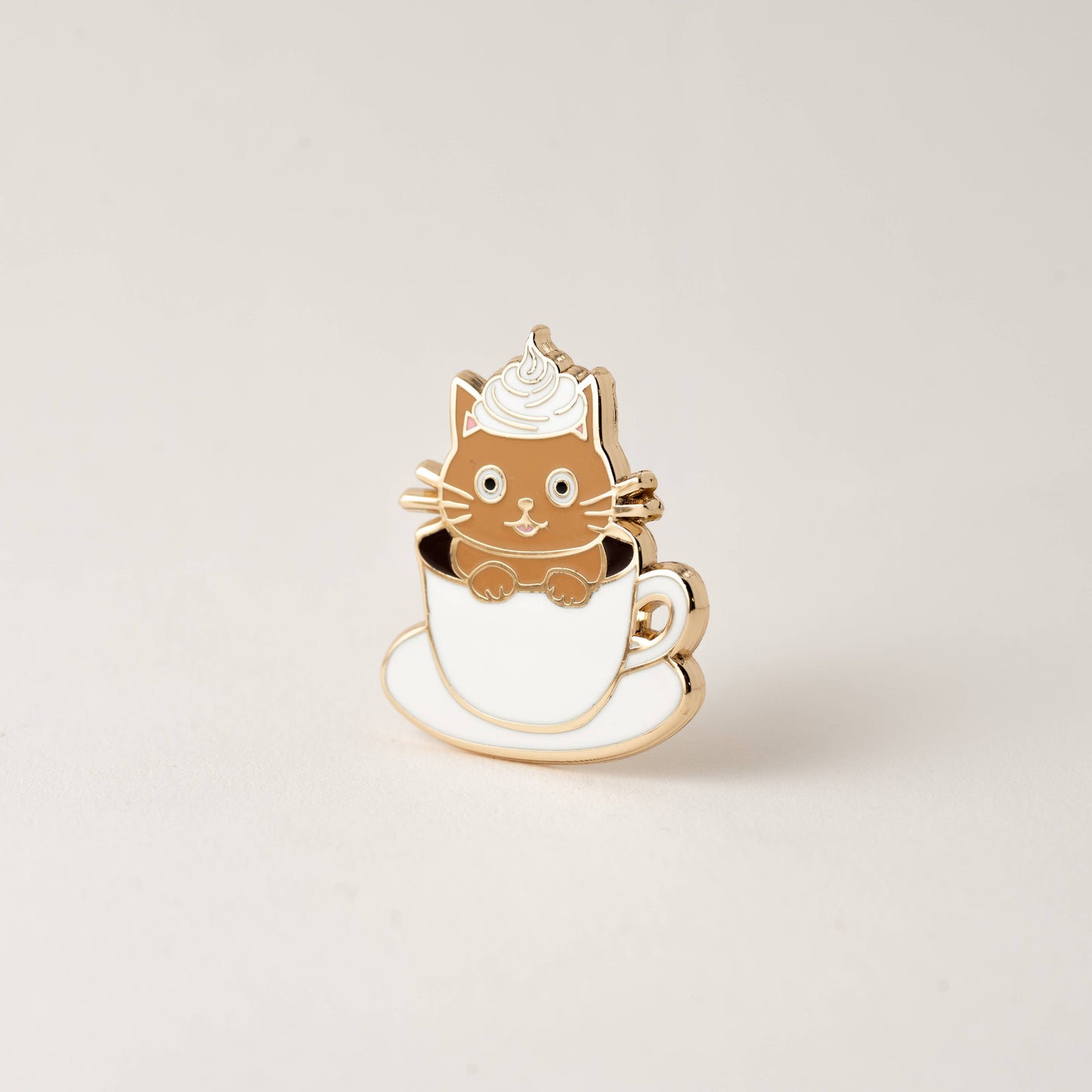 I Love You A Latte Cat Pin