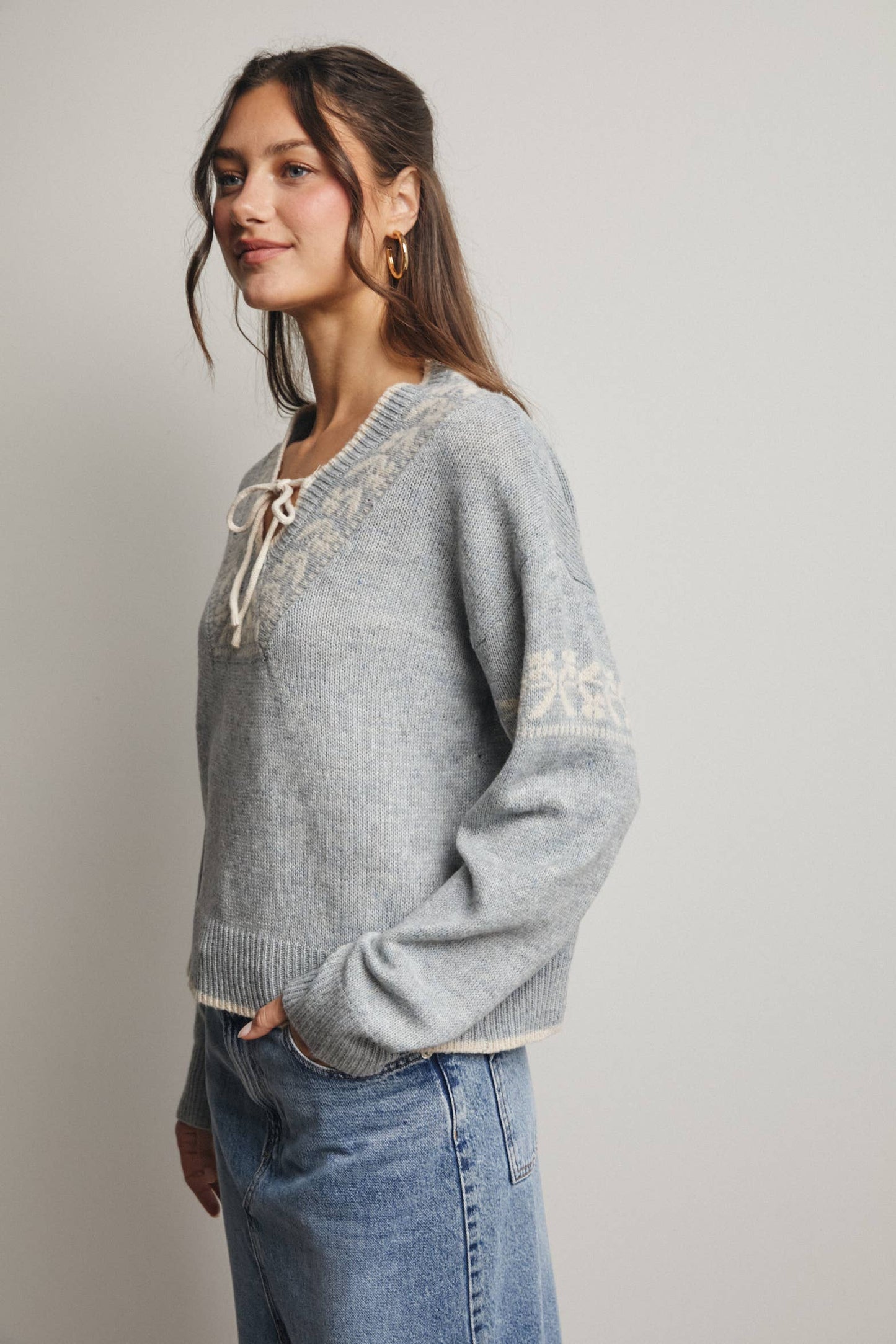 Misty Shoreline Sweater