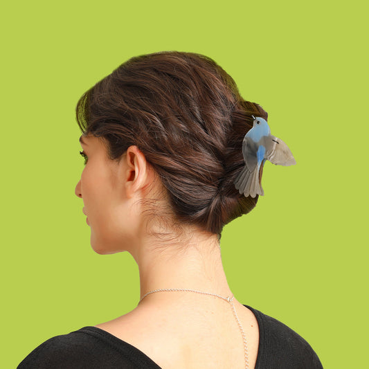 Bluebird Claw Hair Clip