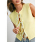 Sweet Honey Tie-Front Vest