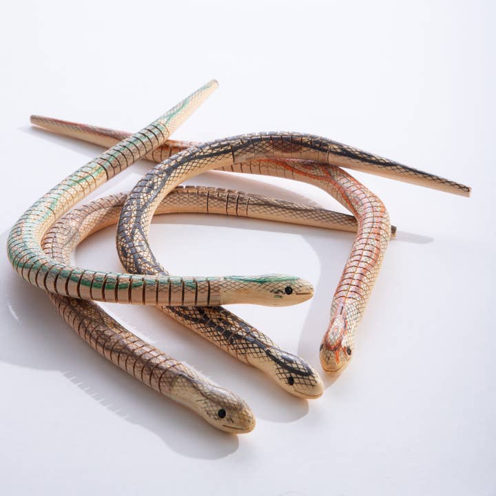 Wooden Snake Toy