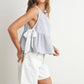 Sky Meadow Peplum Top