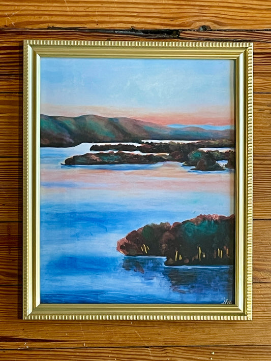 "Smith Mountain Lake II" Framed Landscape Art Print - J Lee Mancier Art