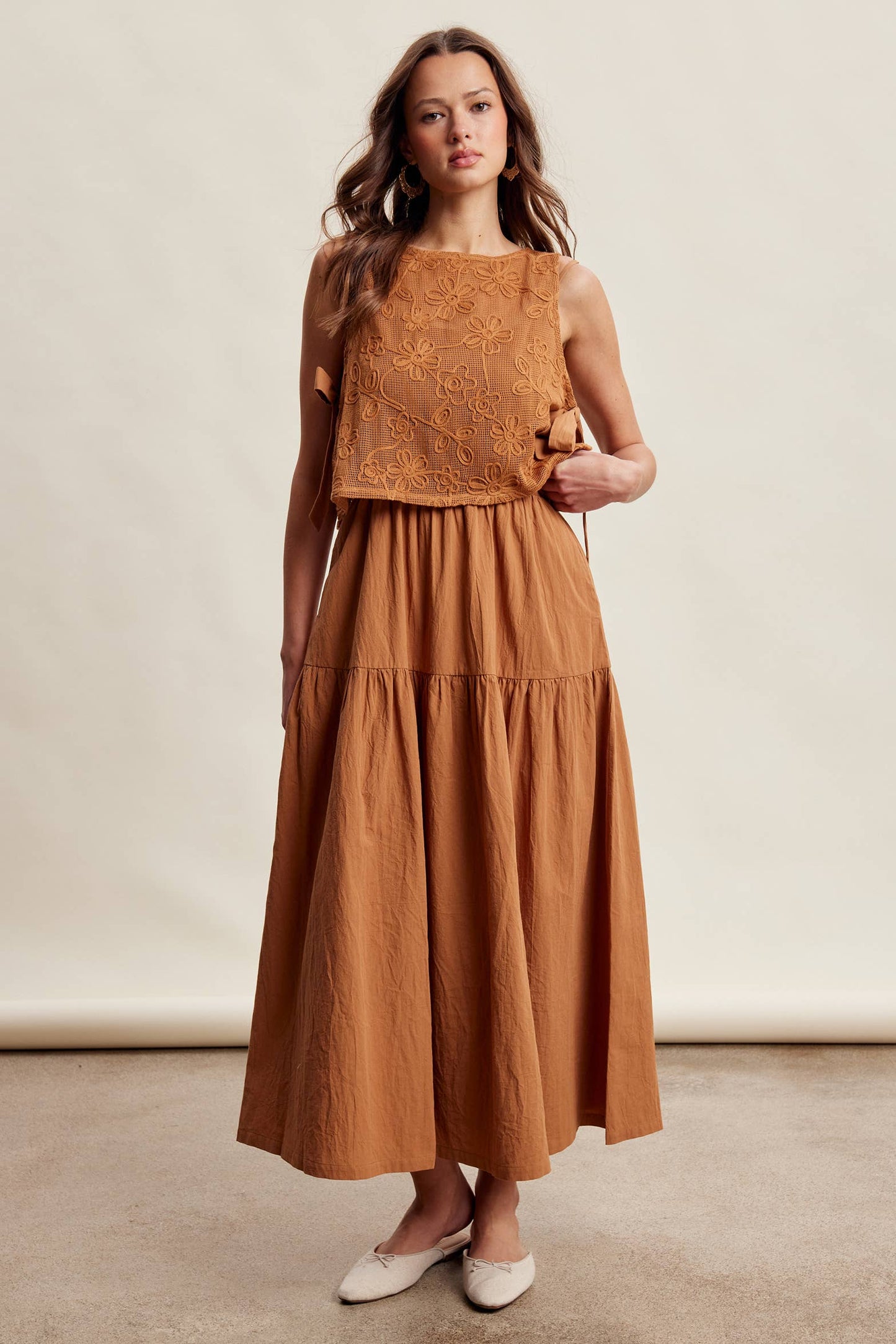 Willows Embroidered Lace Vest