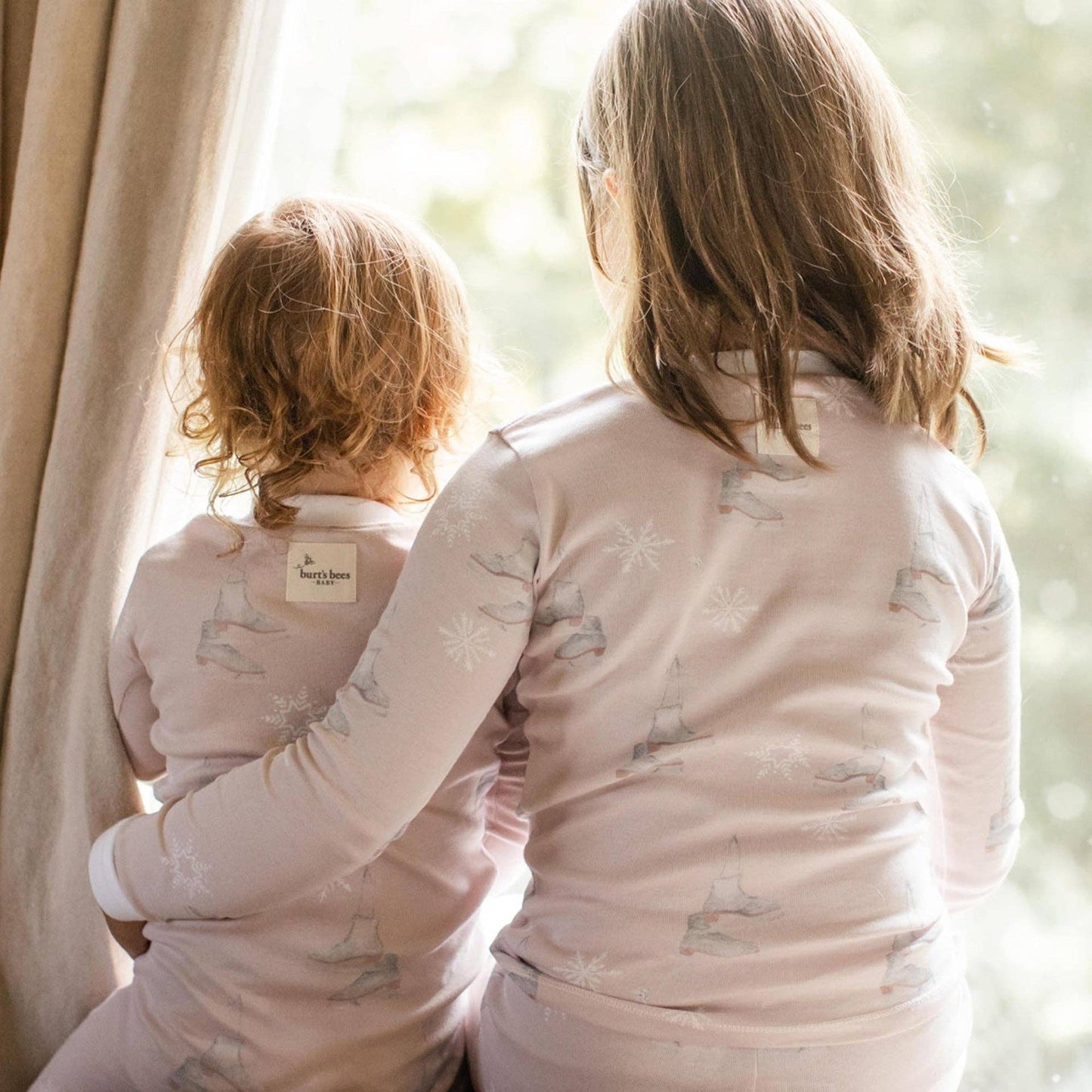 Ice Skates Organic Cotton Two-Piece Pajamas