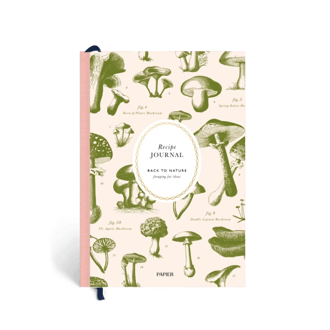 Mushroom Harcover Recipe Journal