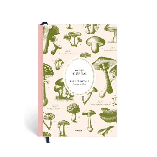 Mushroom Harcover Recipe Journal