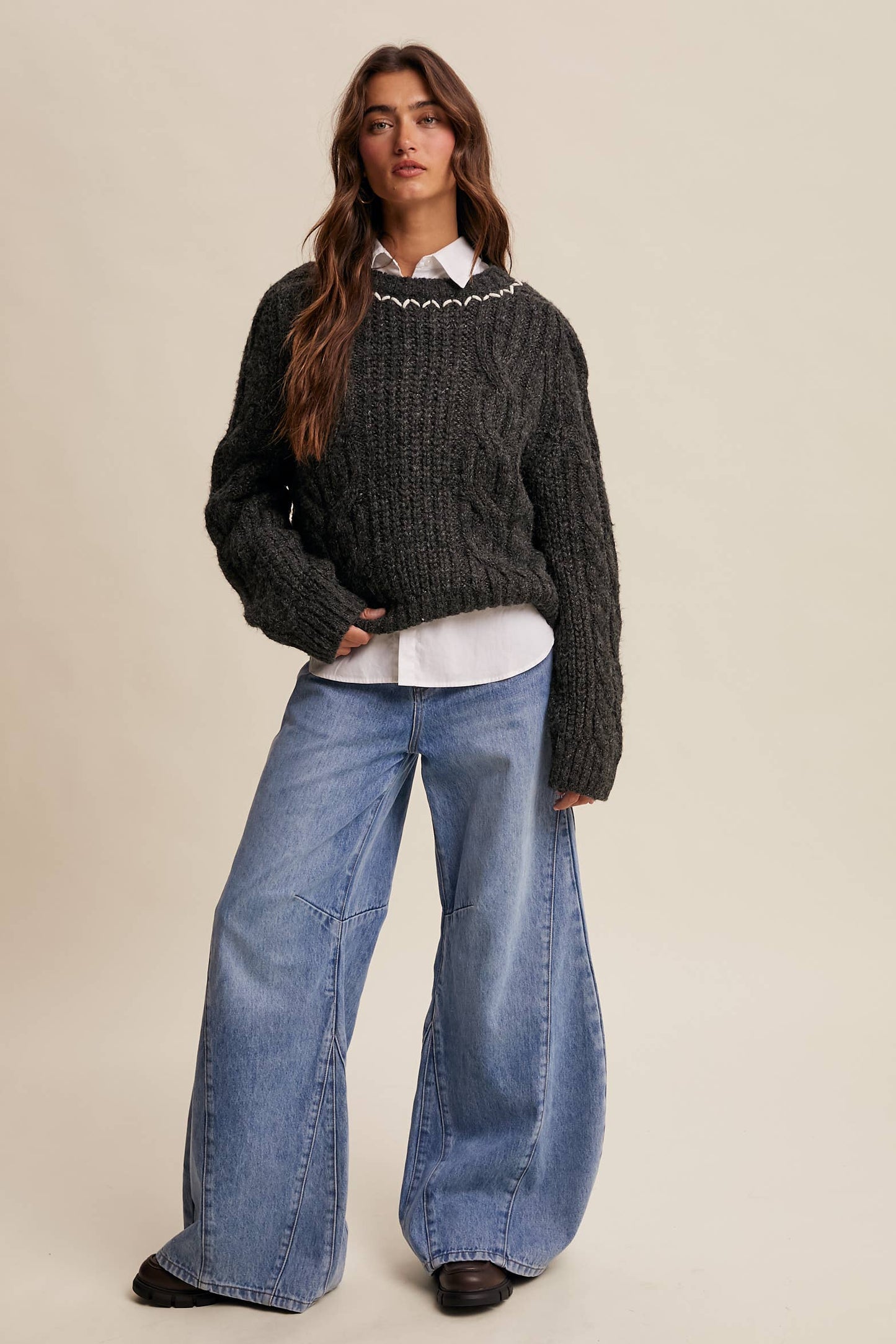 Midnight Mood Knit Sweater