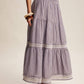Townhomes Striped Smocked Maxi Skirt