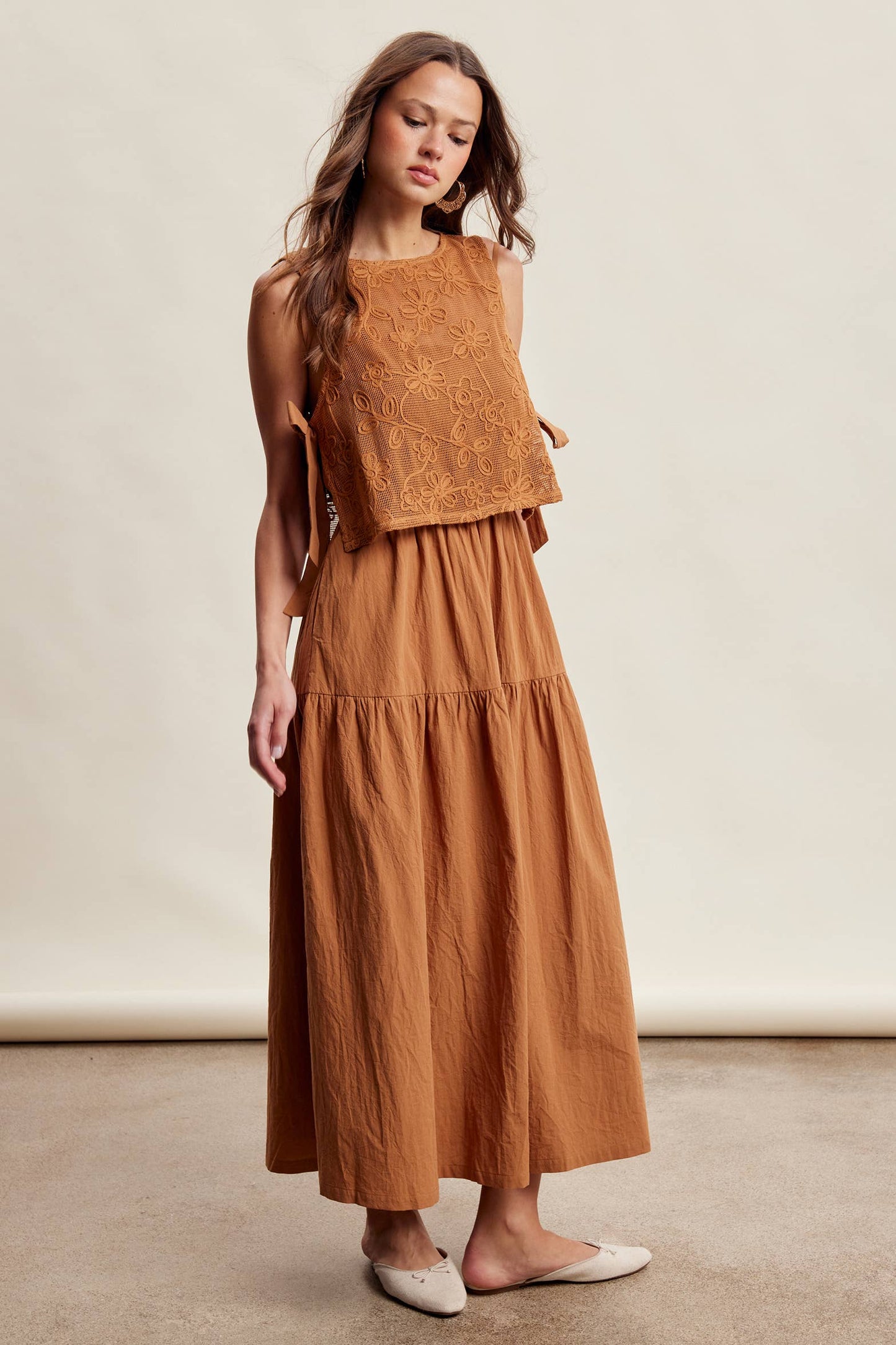 Willows Embroidered Lace Vest