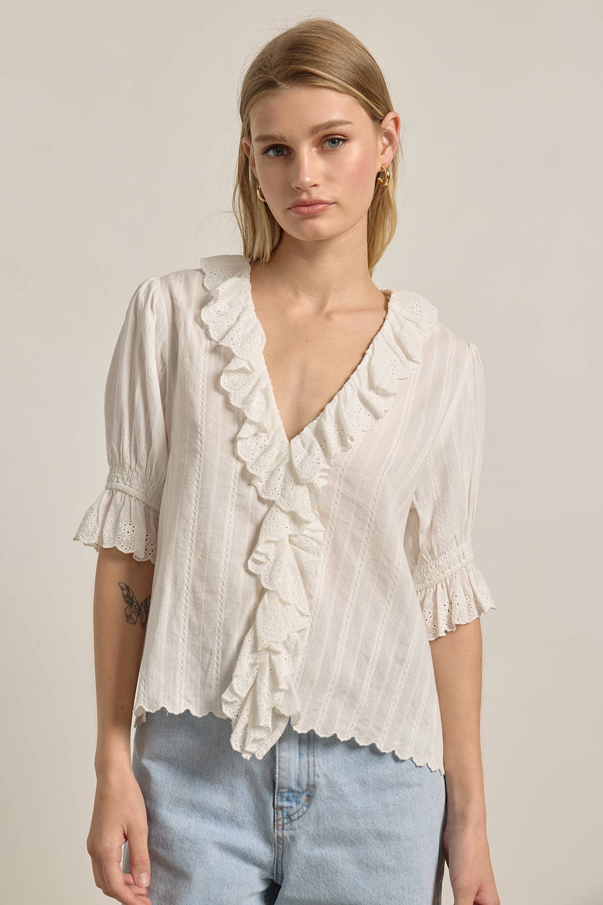 Veronica Ruffle Blouse