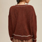 Coastal Cowboy Embroidered Knit Sweater