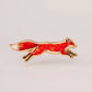 Red Leaping Fox Pin