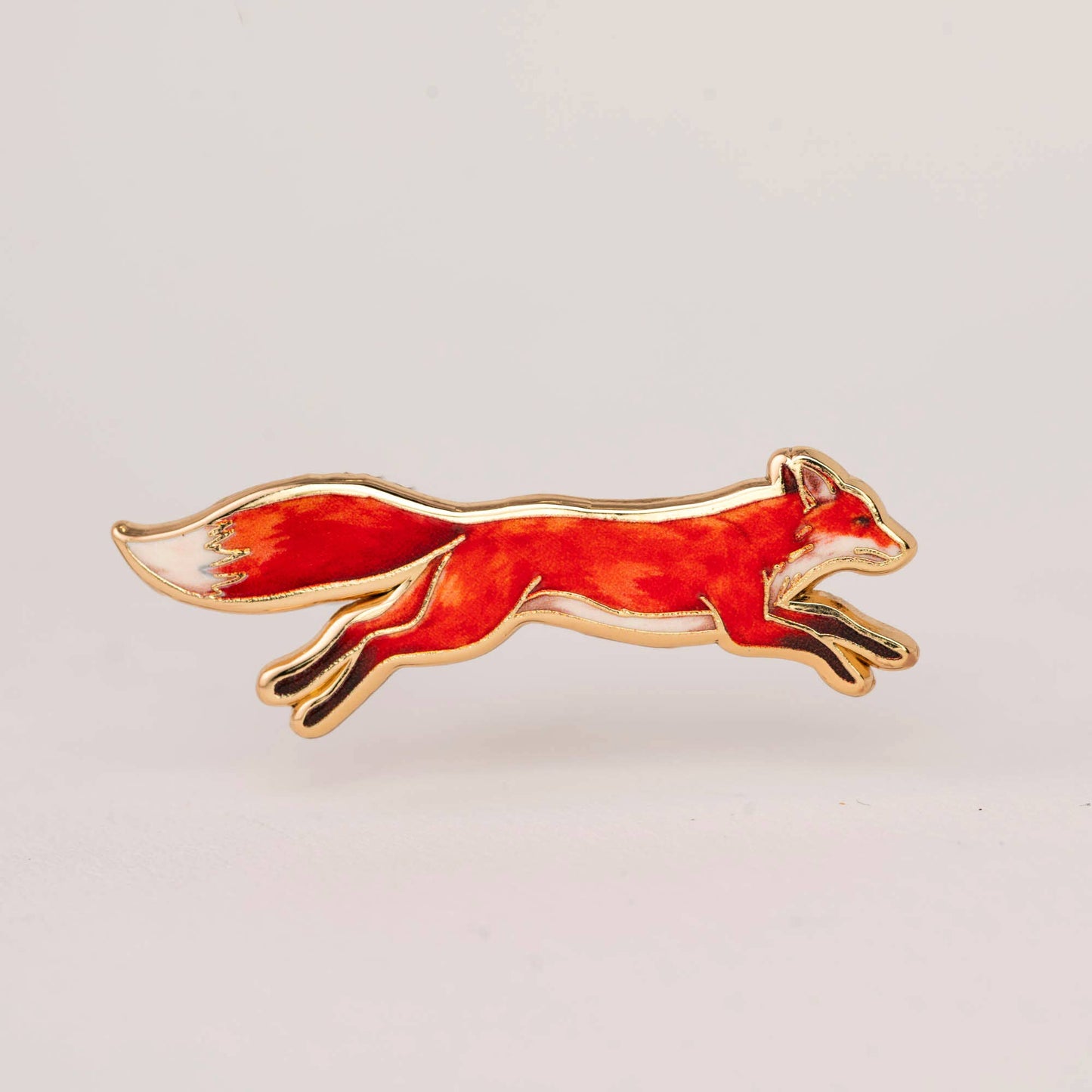Red Leaping Fox Pin
