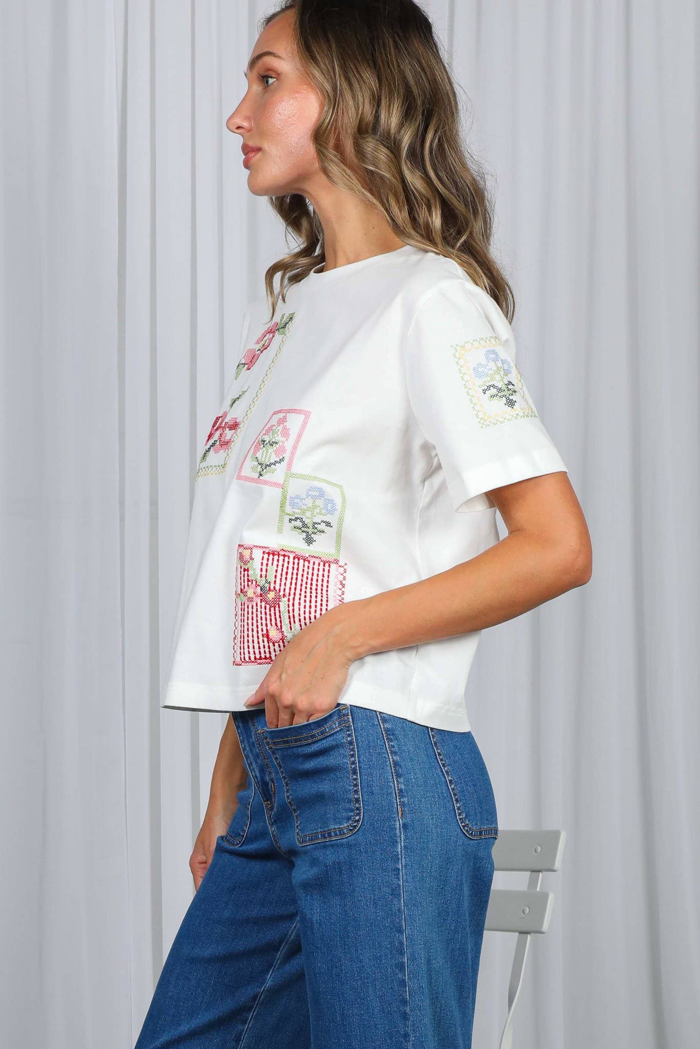 Souvenir Cross-Stitch Top