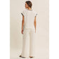 White Mocha Contrast Top