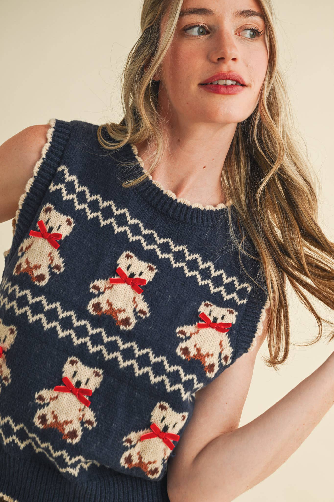 Bears 'n Bows Sweater Vest