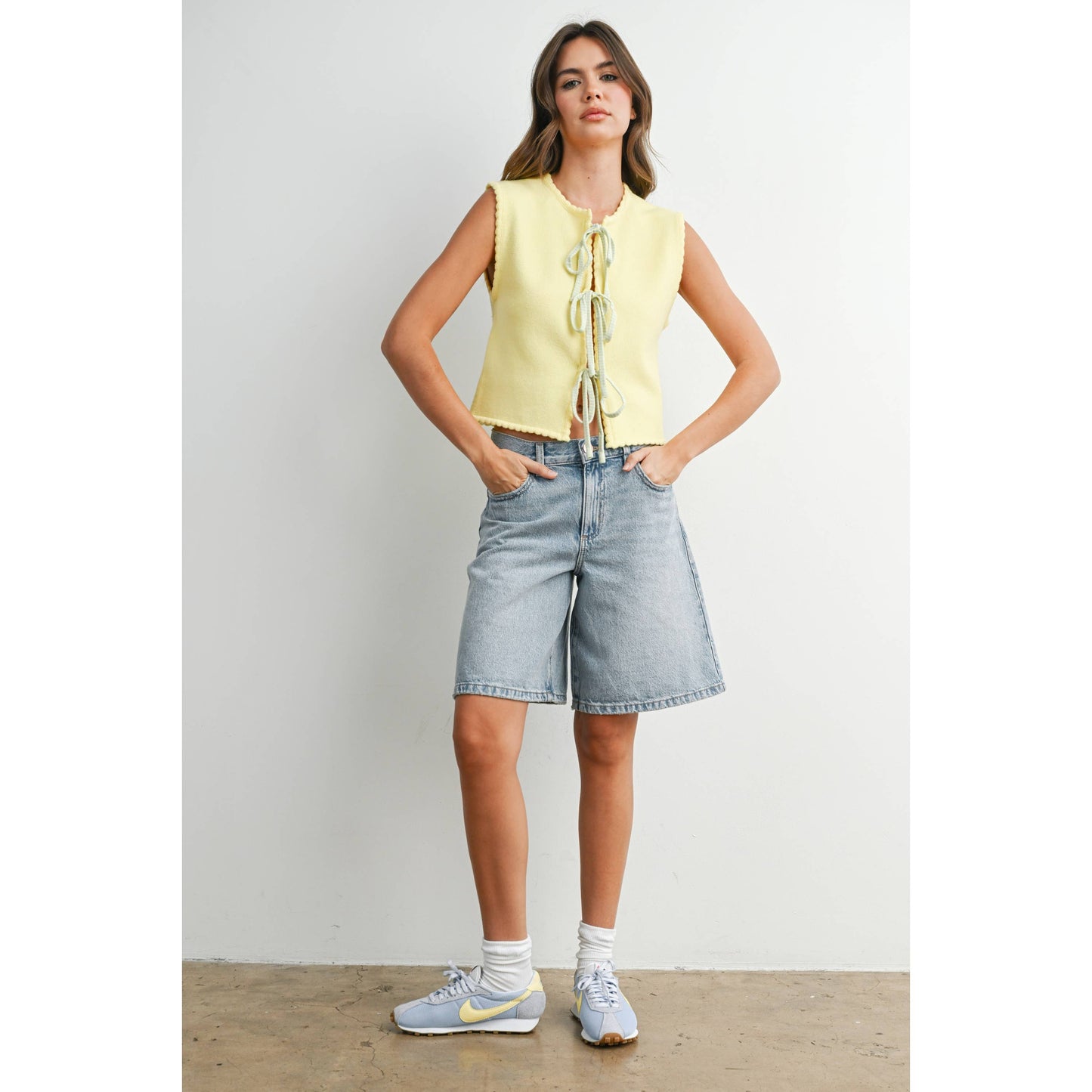Sweet Honey Tie-Front Vest