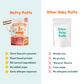 Organic Strawberry Peanut Butter Nutty Puffs Kid & Baby Snacks