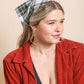 Plaid Triangle Head Scarf