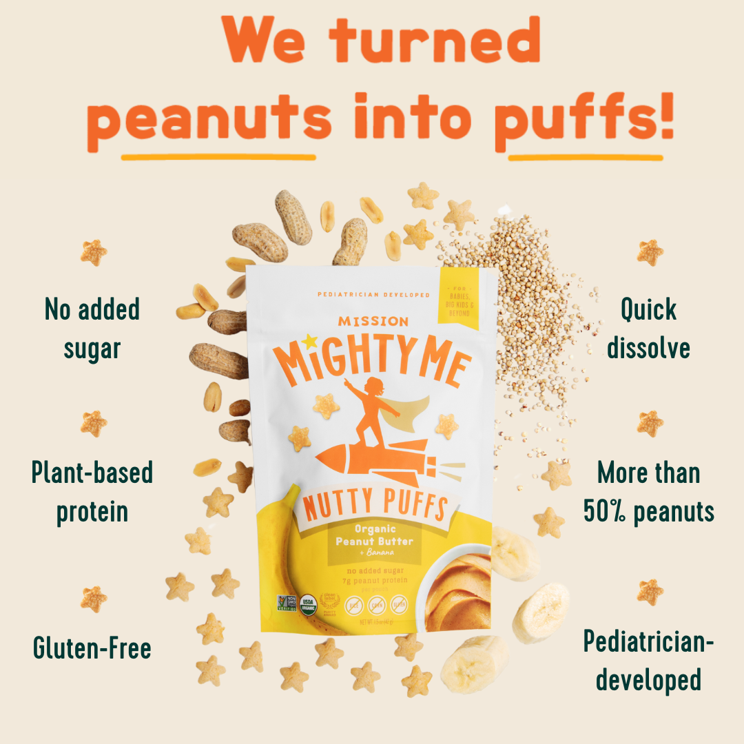 Organic Banana Peanut Butter Nutty Puffs Kid & Baby Snacks