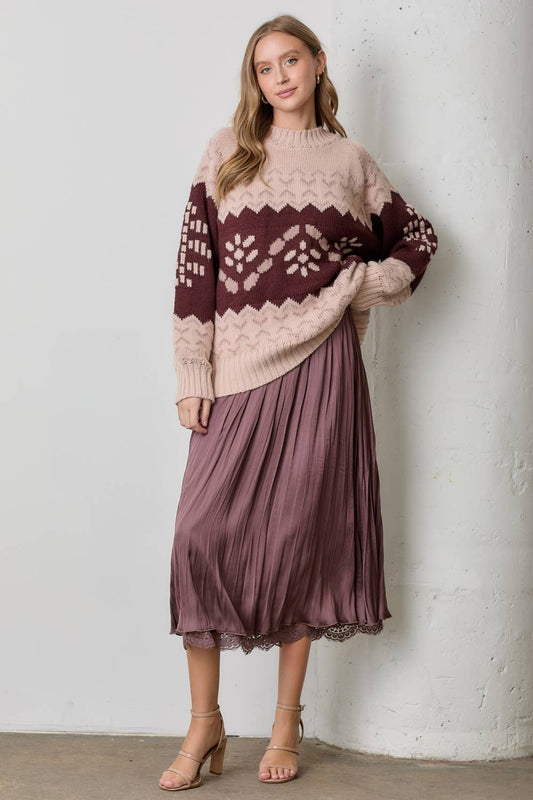 Fair Flower Knit Sweater