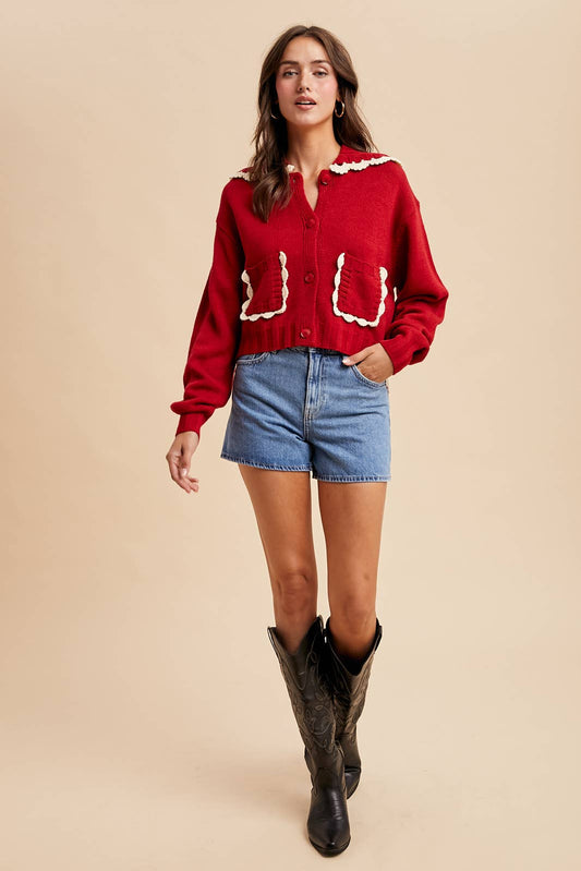 Darling Details Button-up Cardigan