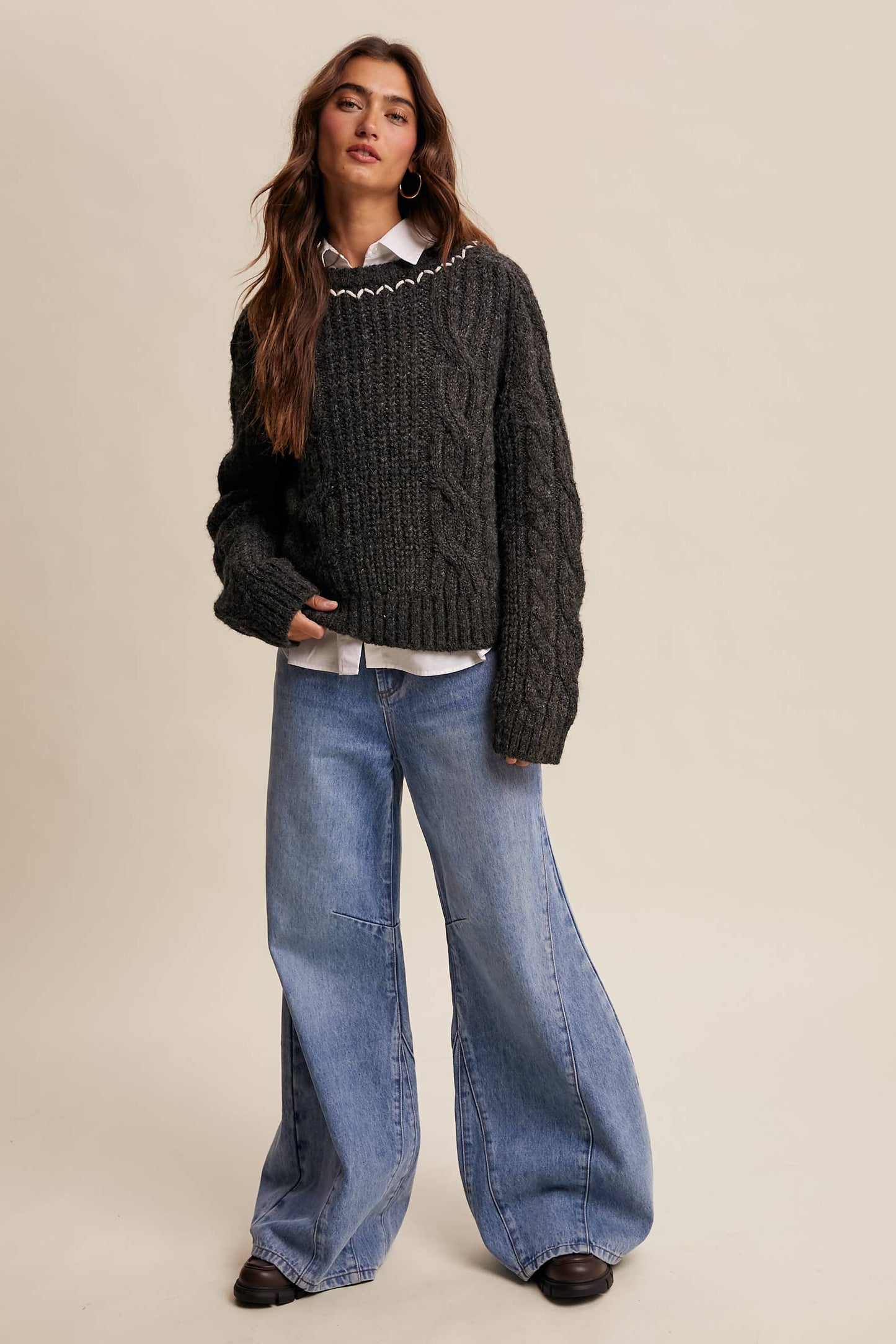 Midnight Mood Knit Sweater