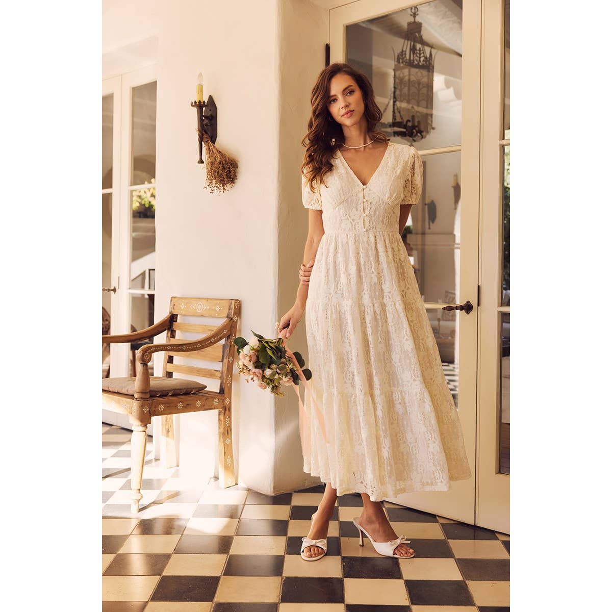 Meaningful Moments Tiered Midi Dress