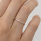 Hammered Stackable Silver Ring