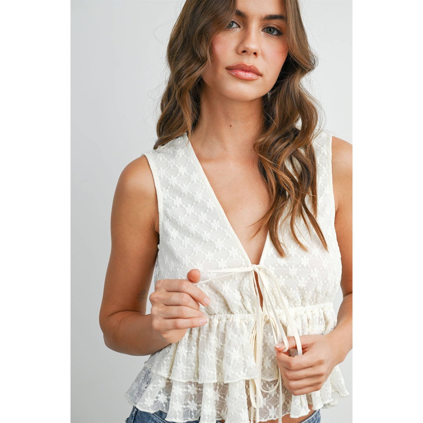 Laura Tiered Ruffle Hem Top