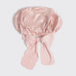 Adjustable Blush Satin Bonnet