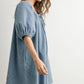Ally Puff Sleeve Mini Dress