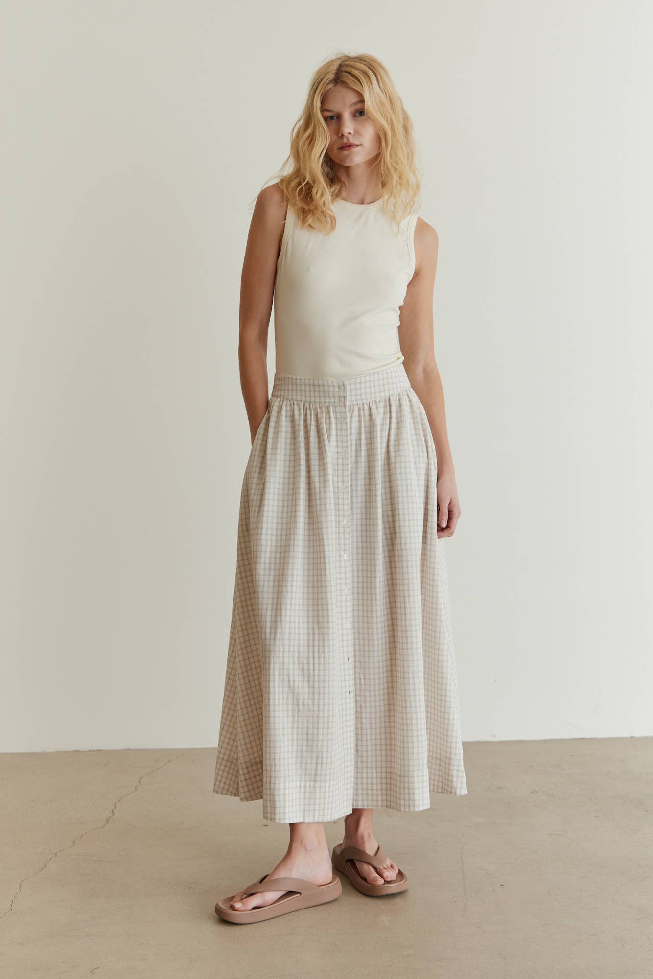 Perfect Plaid Button Down Skirt