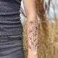 Coneflower Temporary Tattoo