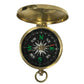 Flip-Top Polished Brass Compass