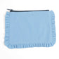 Travel Canvas Ruffle Pouch